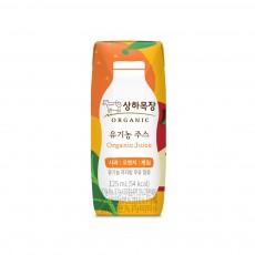 상하목장 유기농주스 사과/오렌지/케일125ml x24개입