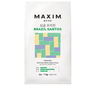 맥심 싱글 오리진 브라질 산토스 1kg/원두 커피