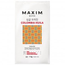 맥심 싱글 오리진 콜롬비아 우일라 1kg/원두 커피