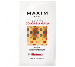 맥심 싱글 오리진 콜롬비아 우일라 1kg/원두 커피