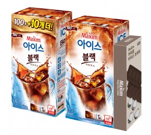 맥심 아이스블랙100T+100T 총200T+사은품2개/커피믹스