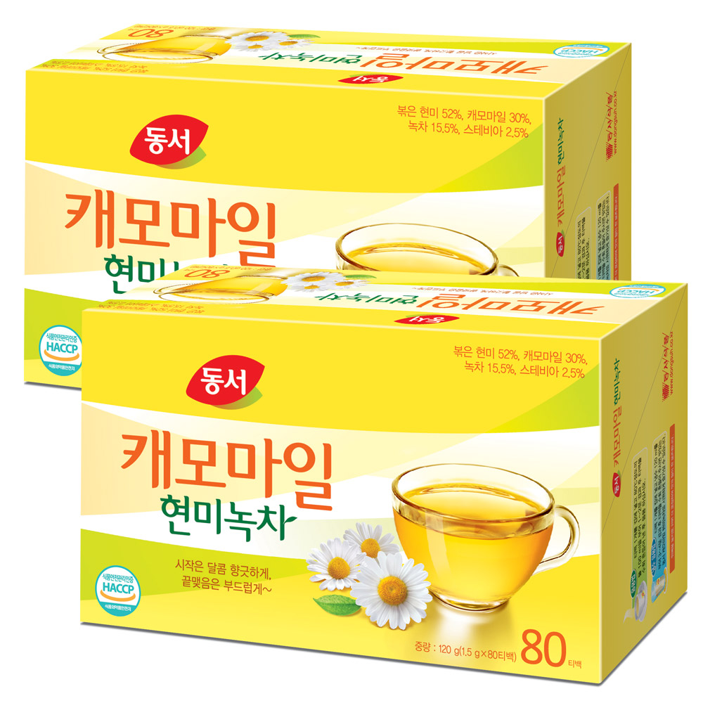 캐모마일 현미녹차 80T x 2개입 총160T