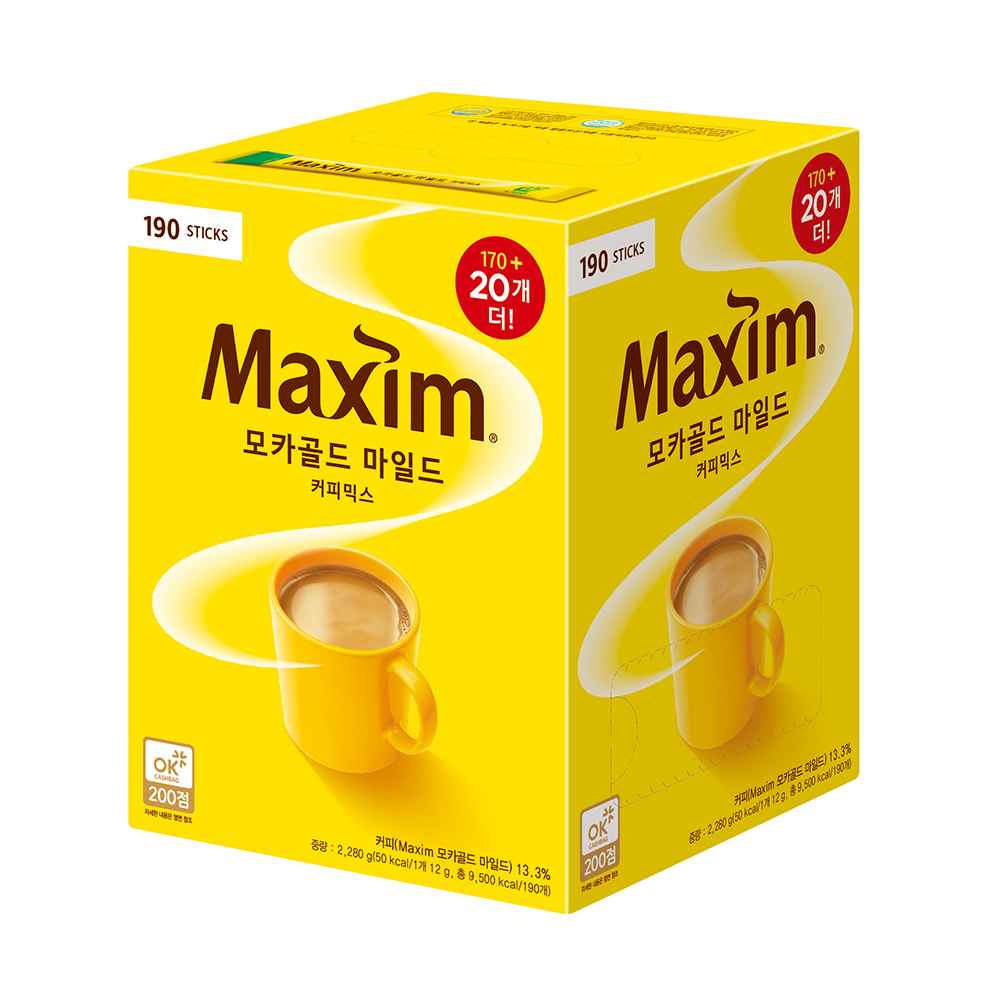 맥심 모카골드 마일드 170T+20T 총190T