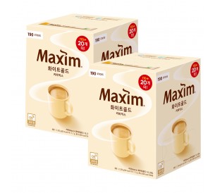 맥심 화이트골드(170T+20T)x2 총380T