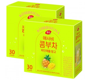 애사비 콤부차 파인애플 망고  150g 30Tx 2개입 총 60T