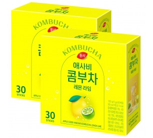 애사비 콤부차 레몬라임 150g 30Tx2개 총 60T
